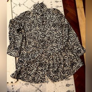 Zara printed shirt dress